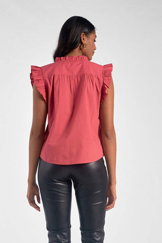 Elan - Blusa sem mangas com babados