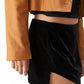 Free People - ANNALISE VELVET MINI SKIRT