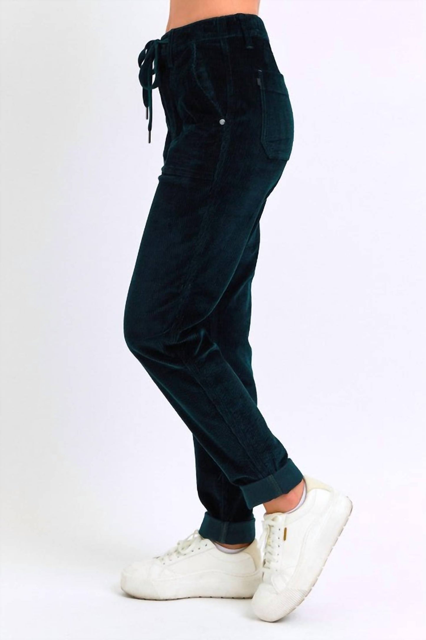 Judy Blue - High Rise Corduroy Cuffed Jogger Pants