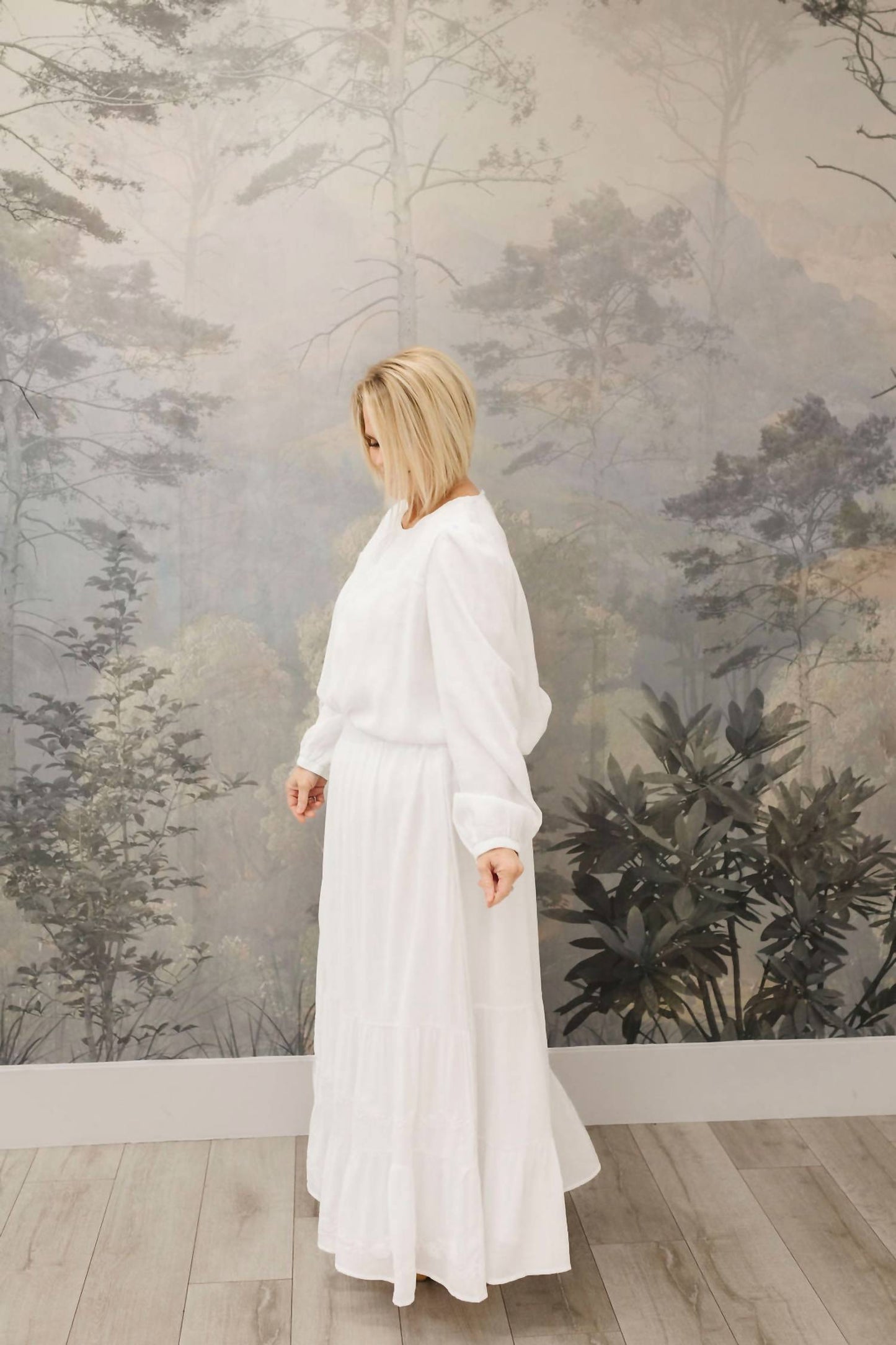 Tea N Rose - Long Sleeve Skirt Set