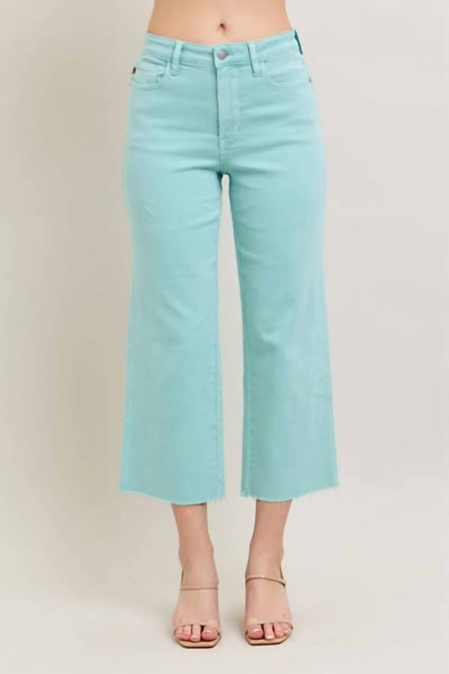 Judy Blue - High Waist Crop Wide Leg Jeans