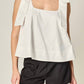 English Factory - Caryn Bow Shoulder Top
