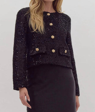 Entro - Blazer com lantejoulas