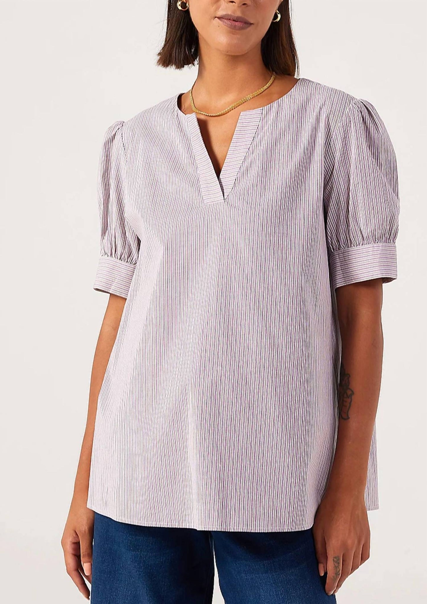 Frame - The V-neck Popover Top