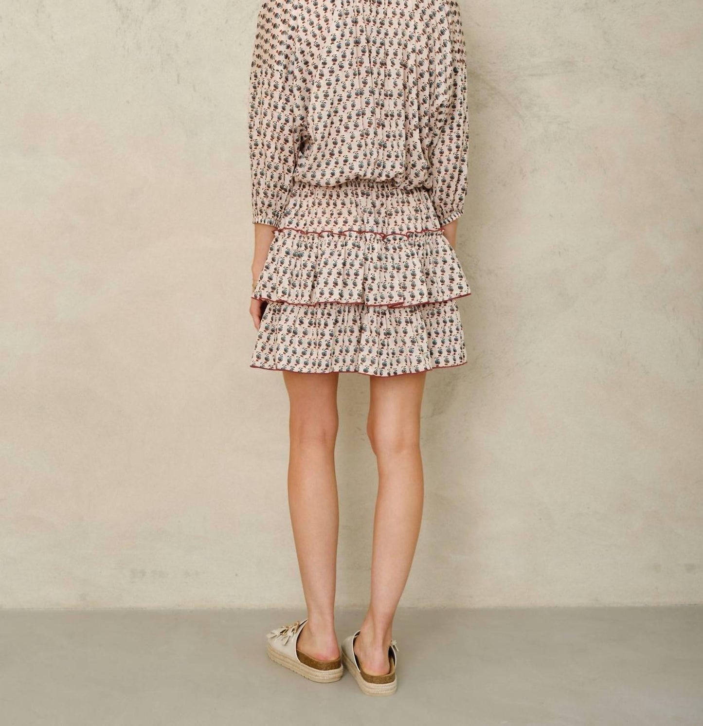 M.A.B.E. - Devi Print Long Sleeve Dress