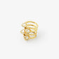 Avenue Chic - Women's Pyramid Mirror Statement Ring