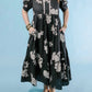 Entro - Floral Midi Dress With Scallop Detail