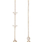 Ettika - Women's Mix It Up Crystal Asymmetrical Earrings