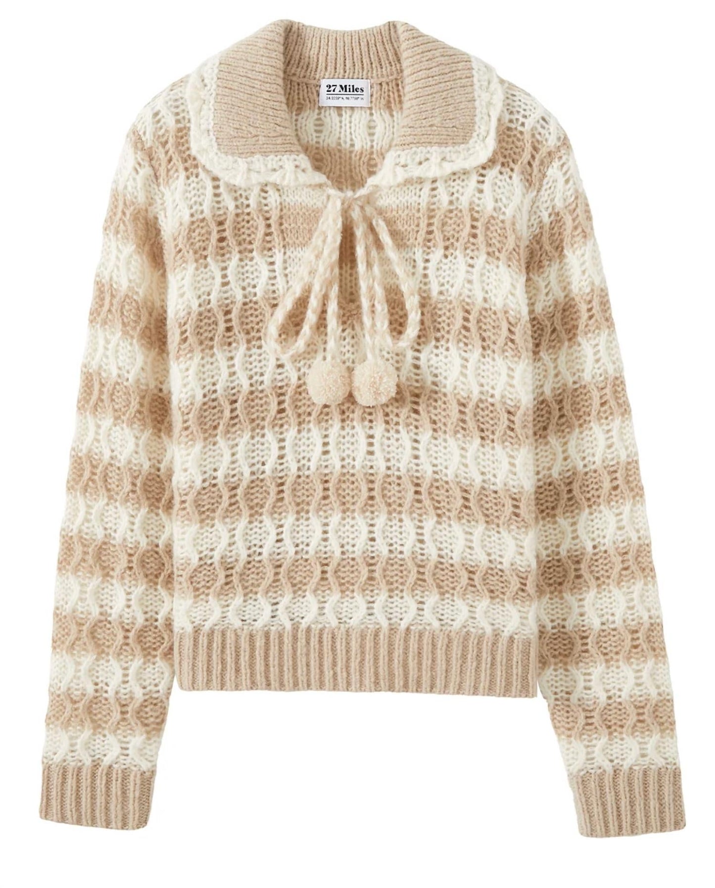 27 Miles Malibu - Adler Striped Collar Sweater