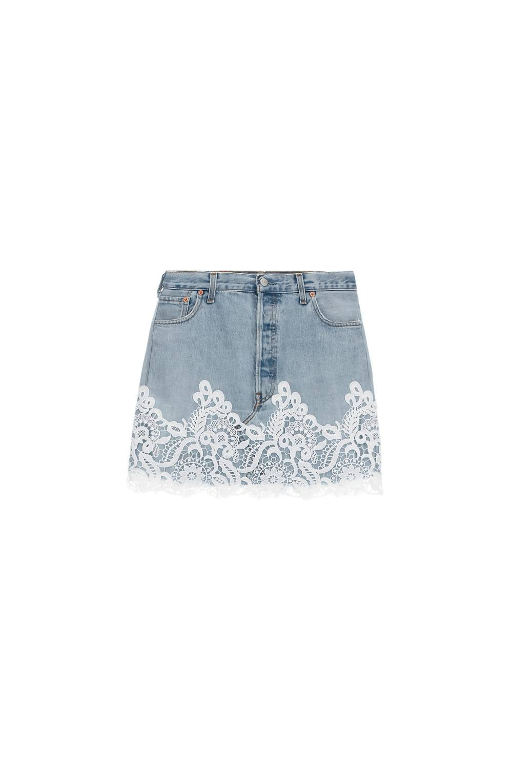 5 Progress - Women's Denim Lace Skirt