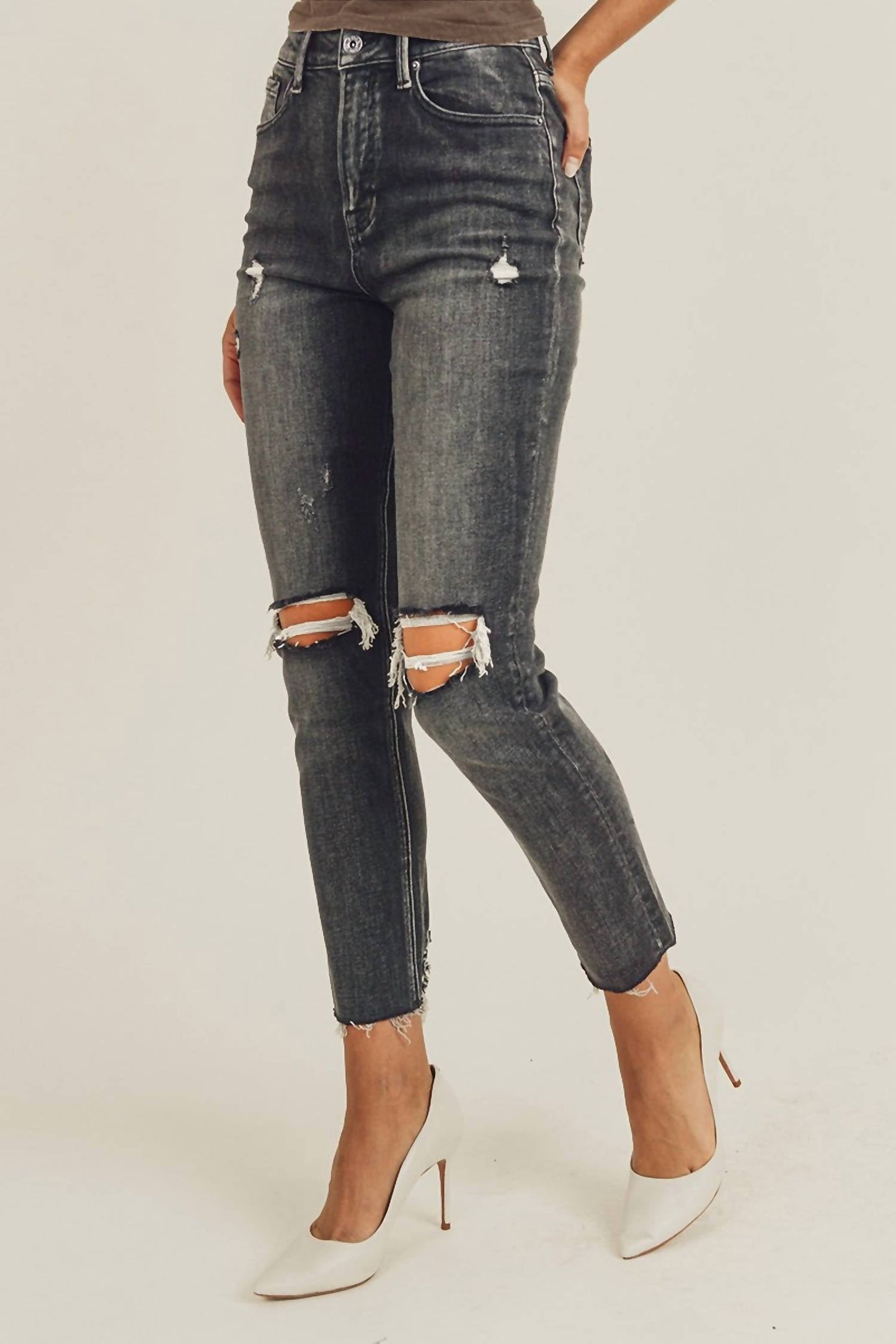 Risen - Reed High Rise Relaxed Fit Skinny Jean