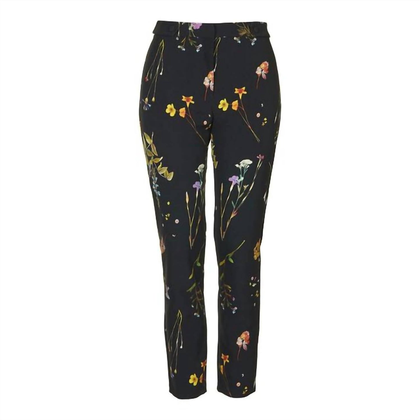 Topshop - Floral Print Slim Pants