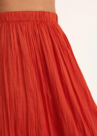 Z Supply - Saia midi amassada Nicoline feminina