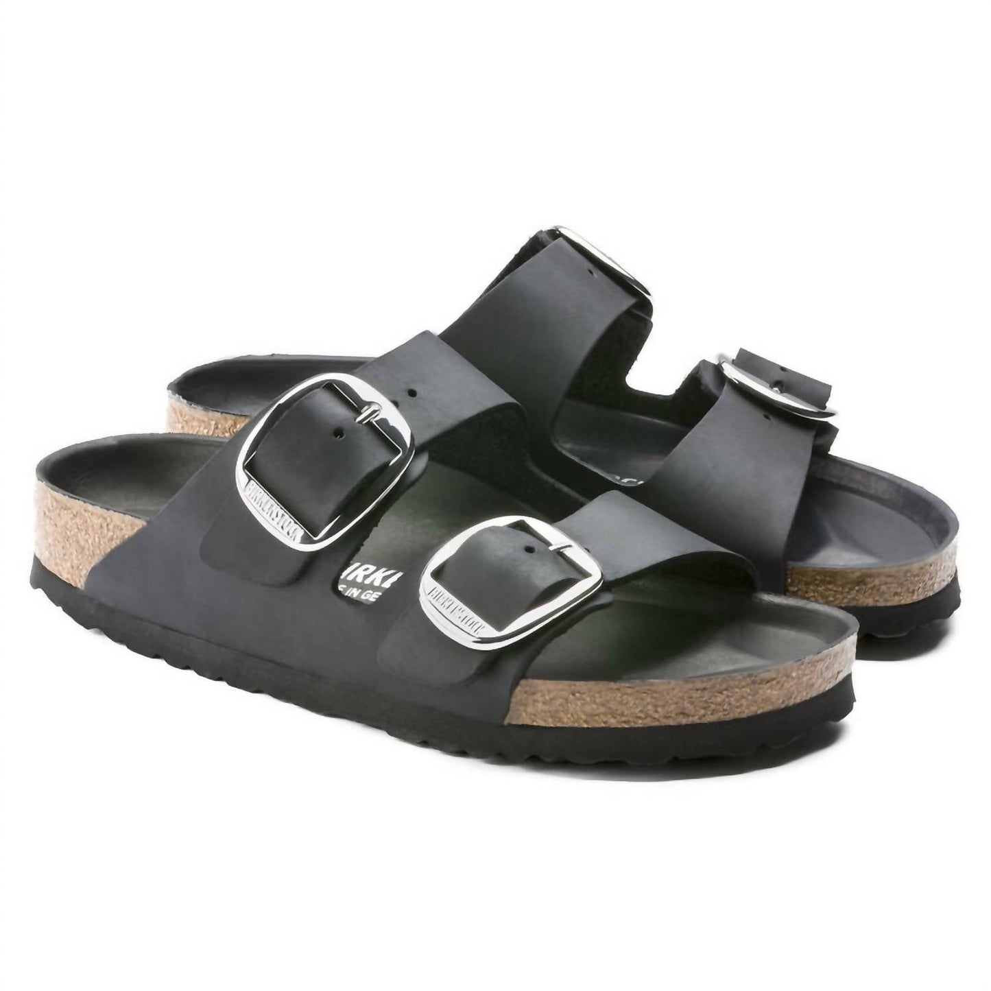 Birkenstock - Sandália feminina Arizona Big Buckle em couro oleado