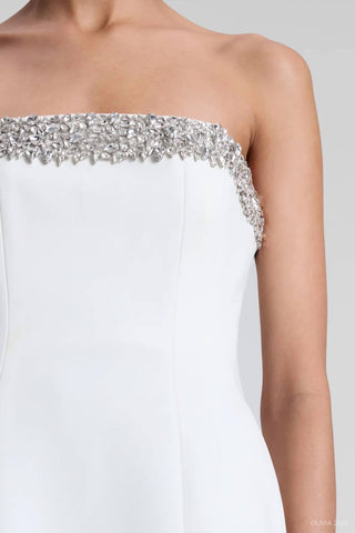 ALC - Vestido curto sem alças Elsie com enfeites