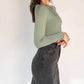 Recollection Brand - Frayed Hem Asymmetrical Stretch Denim Maxi Skirt