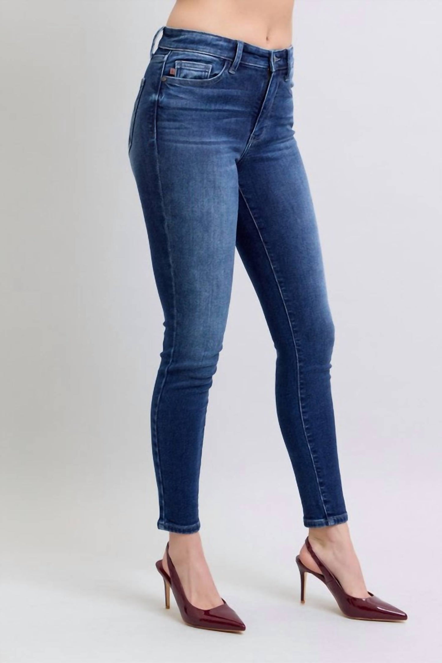 Judy Blue - LANE SKINNY THERMAL DENIM