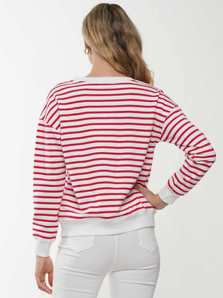 A Thousand Words - Wine Glass Striped Top