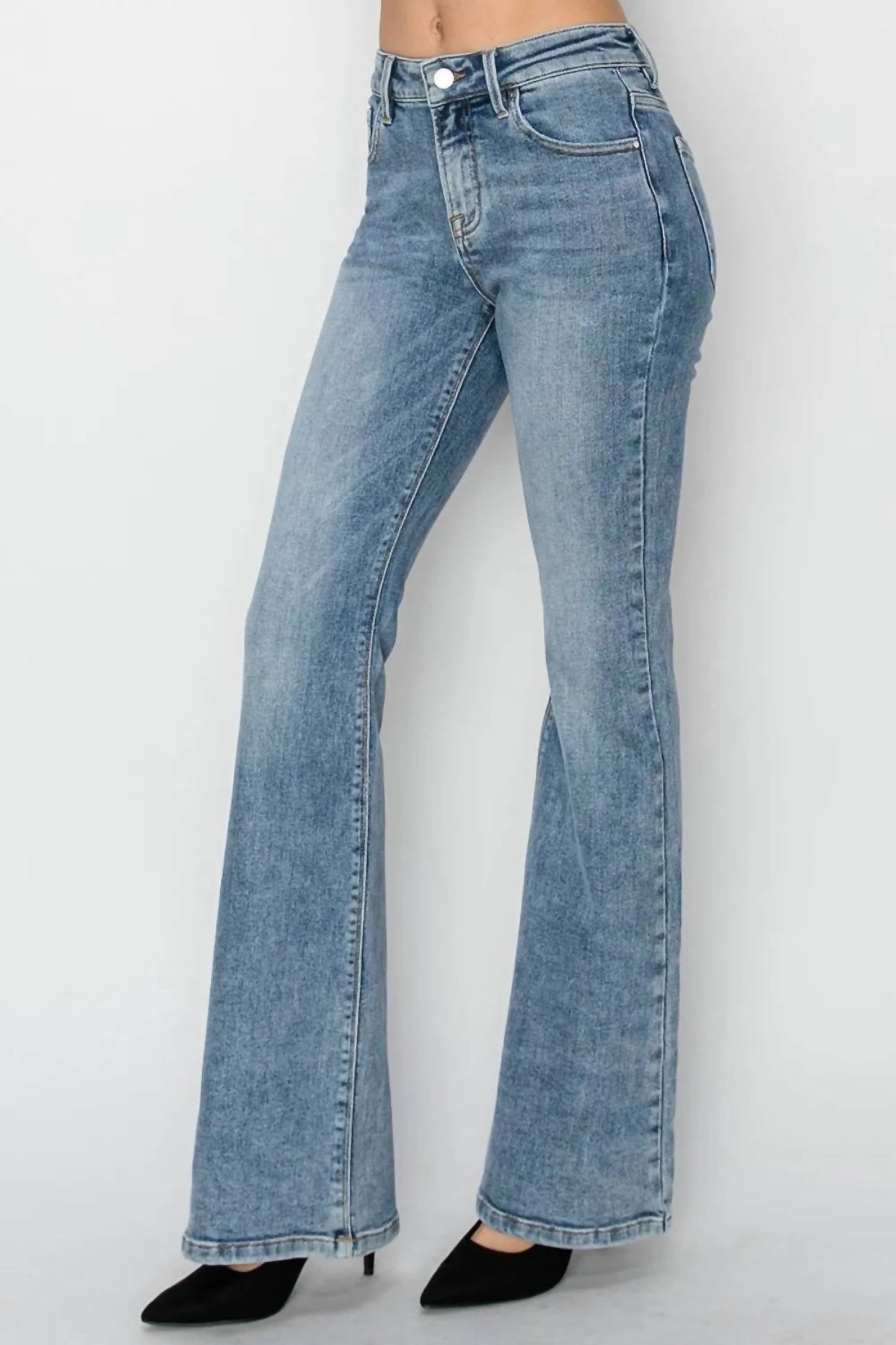 Risen - Full Size Mid Rise Bootcut Jeans