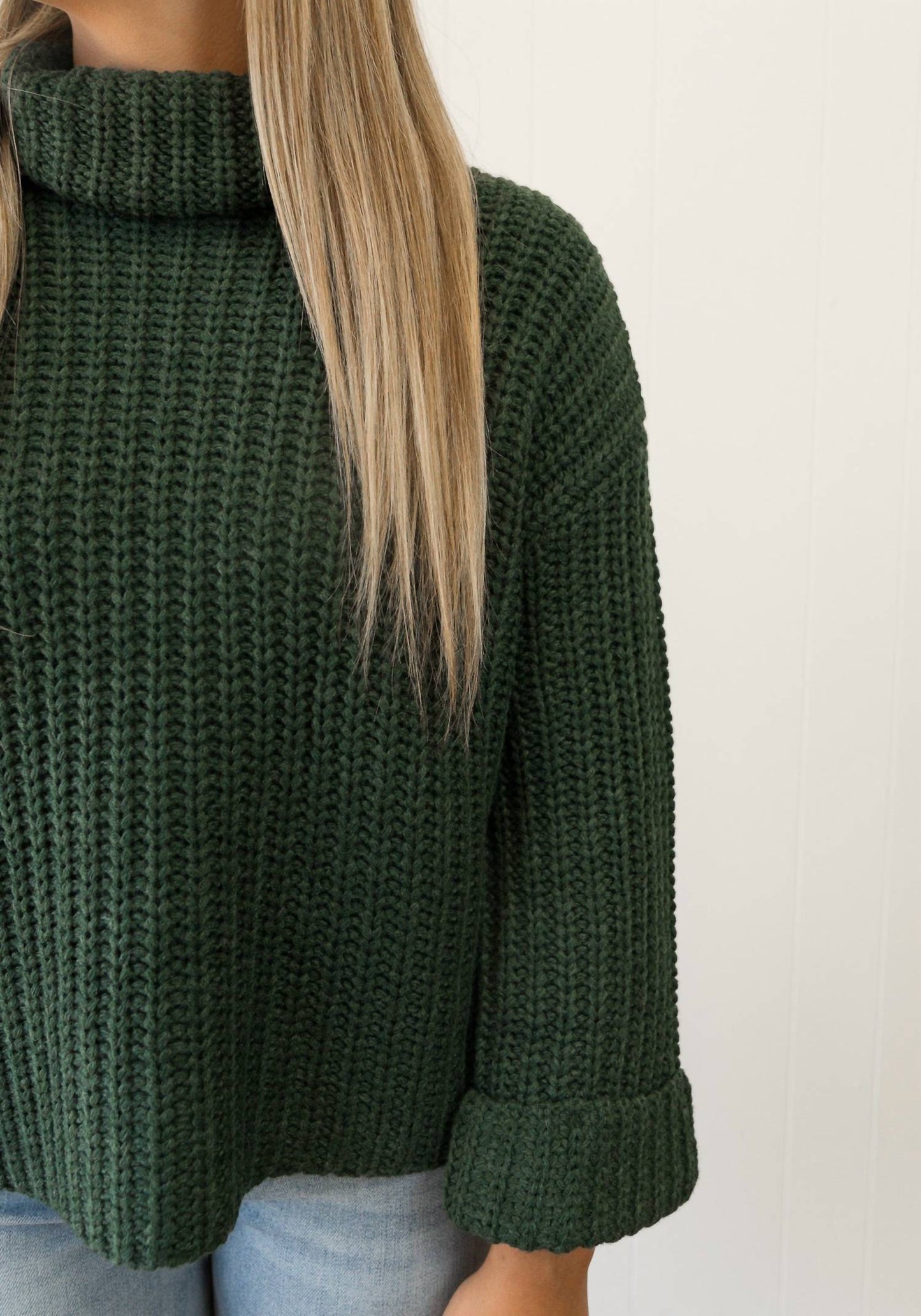 525 America - Vida Chunky Turtleneck Shaker Pullover Sweater