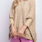 Easel - Puff Textured Knit Hoodie