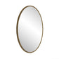 Iron Art Oval Retro Mirror in Gold with Antique Effect