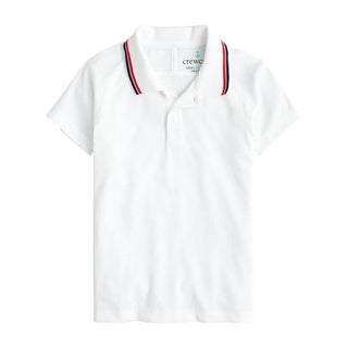 J.Crew - Polo Infantil Piqué com Ponta