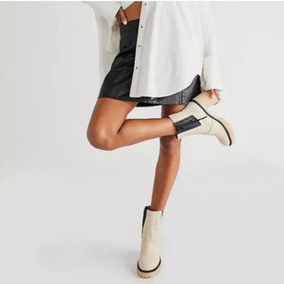 Free People - Botas de cano curto James Chelsea femininas