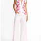 Johnny Was - LINEN RUFFLE NECK TANK ORLA