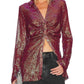 Free People - Sequin Shirtee Top