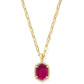 Kendra Scott - Women's Daphne Pave Frame Short Pendant Necklace