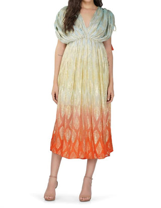 America & Beyond - Magnolia Lurex Maxi Dress