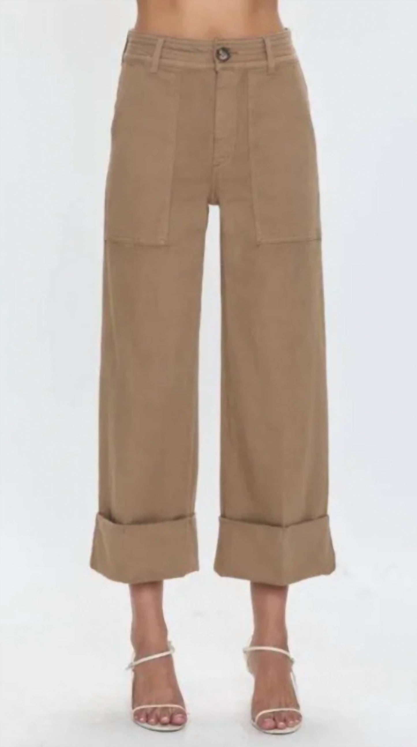 Pistola - MAYA Cuffed Hem Wide Leg Pants