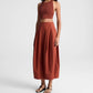 A.L.C. - Veda Stretch Cotton Midi Skirt