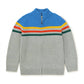 Tea Collection - Striped Traveler Zip Sweater