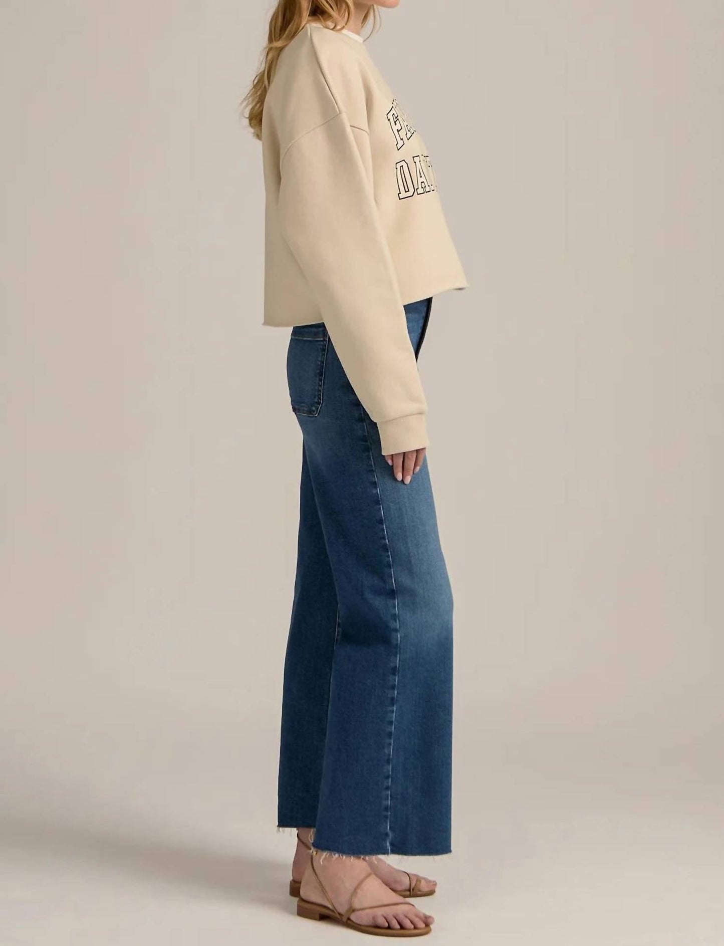 Favorite Daughter - Cropped Collegiate Sweatshirt