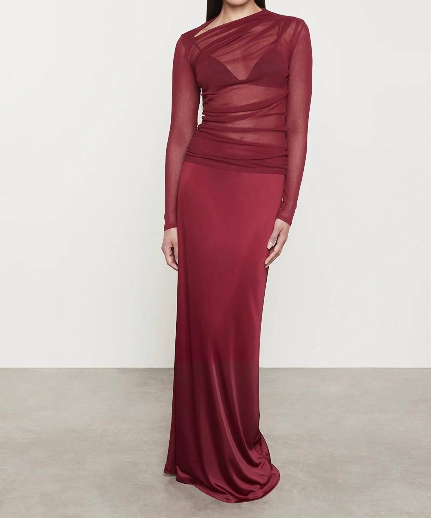 Enza Costa - Cotton Long Sleeve Mesh Slash Top