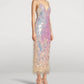 Loveshackfancy - Miriana Feather-trimmed Sequin Slip Midi Dress