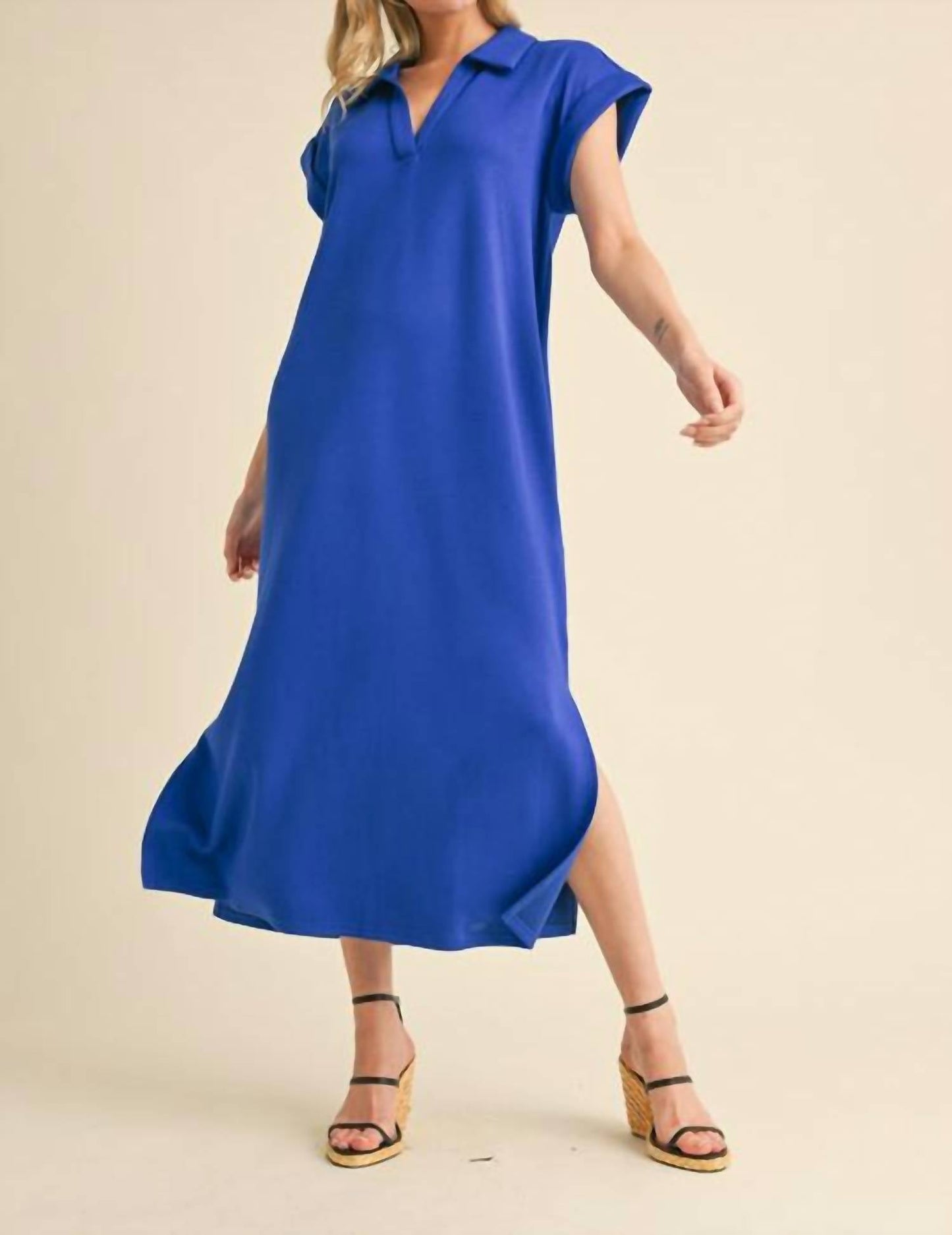 Jodifl - Shayla Collared Maxi Dress