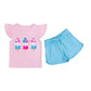 Birdie Bean - Ruffle Tank Top And Short Set