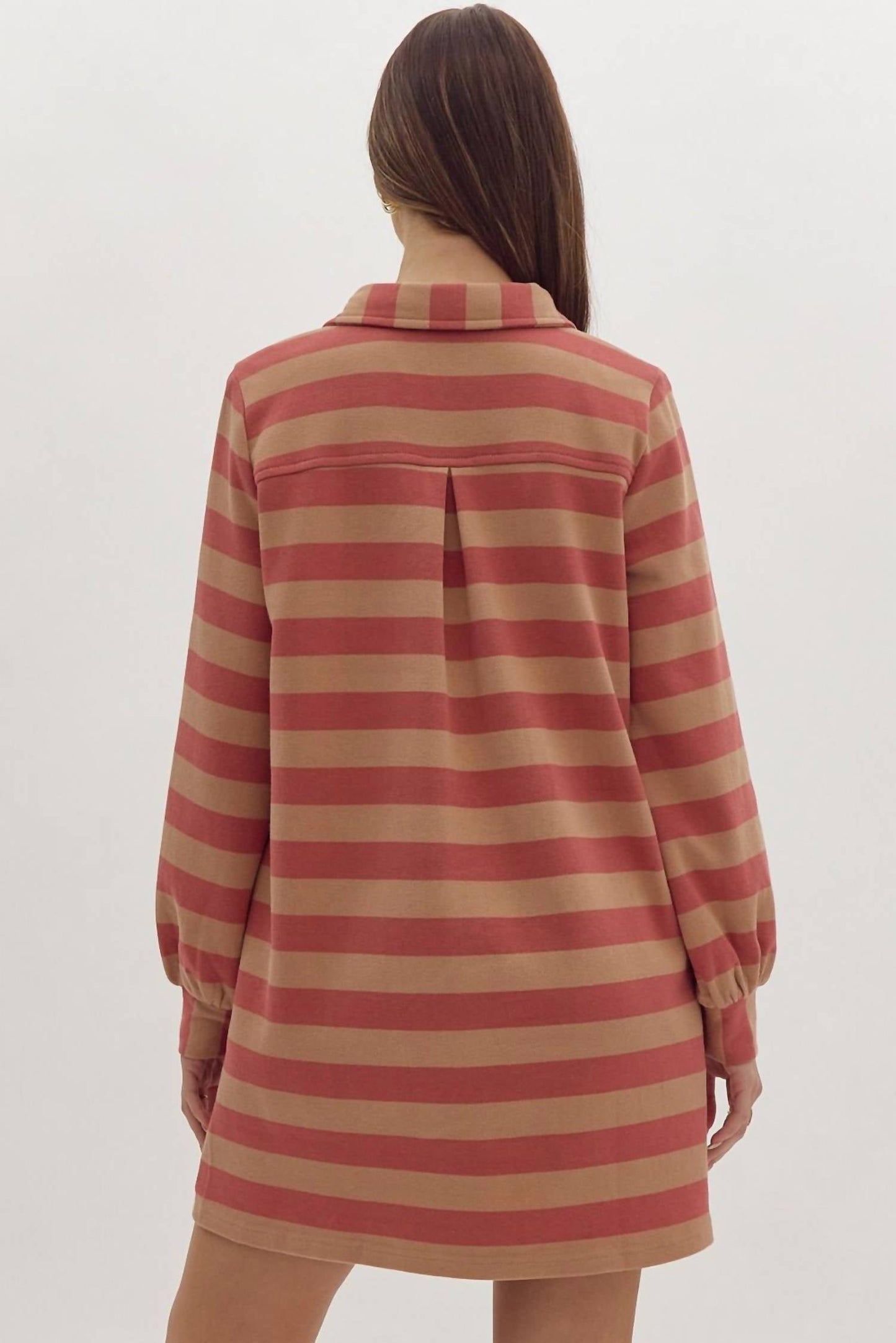 Entro - Tunic Striped Mini Dress