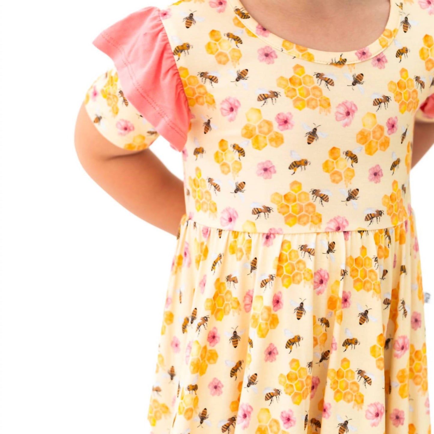 Laree + Co. - Girls Bellagrace Bamboo Ruffle Spin Dress