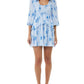 Ganni - Pleated Georgette Flounce Smock Mini Dress