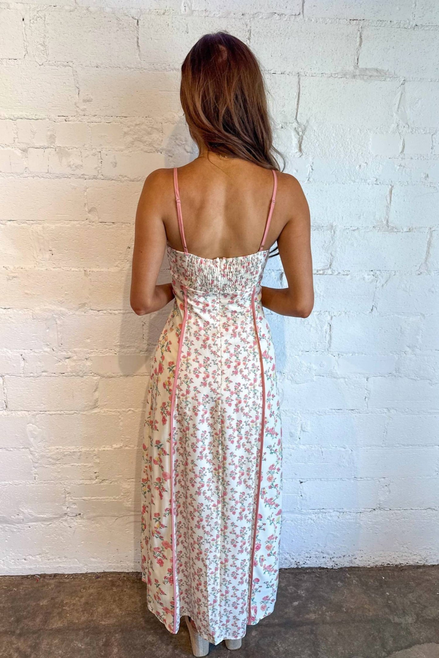 Main Strip - Dusty Patchwork Maxi Dress