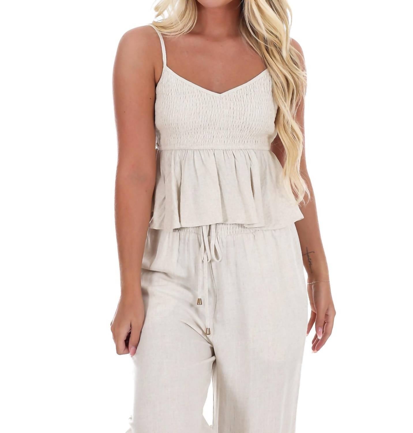Allie Rose - Chasing that Feeling Linen Top