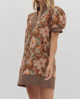 Entro - Renee Fall Floral Mini Dress