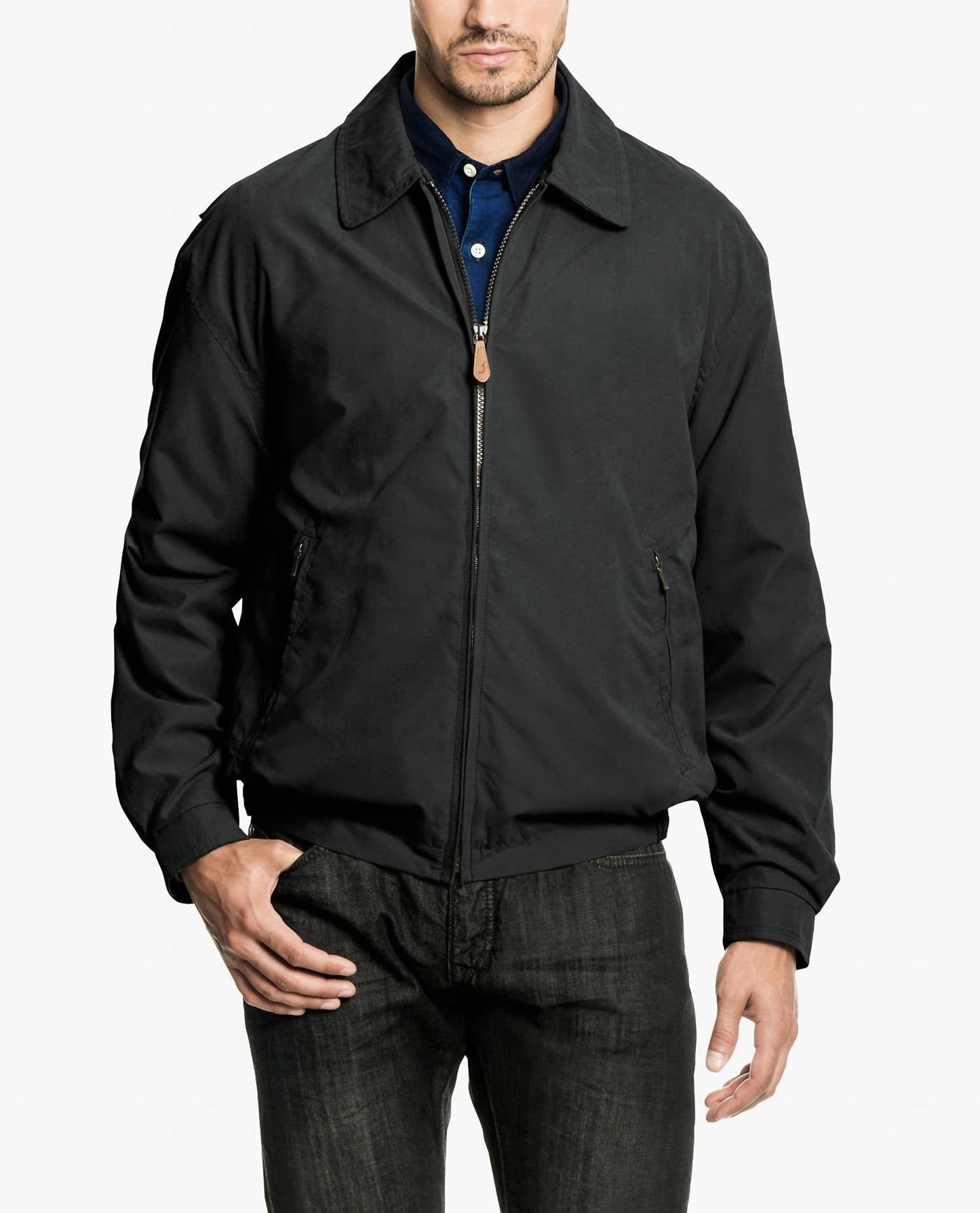 London Fog - Tall Men's Auburn Light Weight Zip Front Golf Jacket