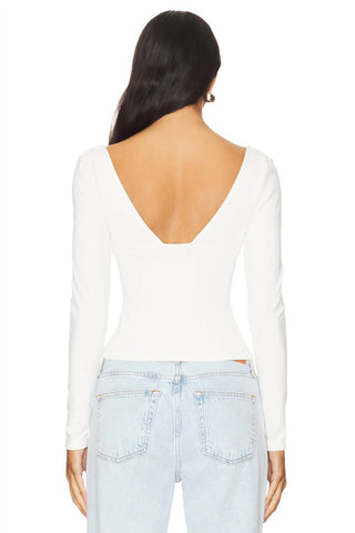 Free People - Top de manga comprida Duo Corset