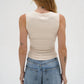 Lna - Deep U Ribbed Tank Top