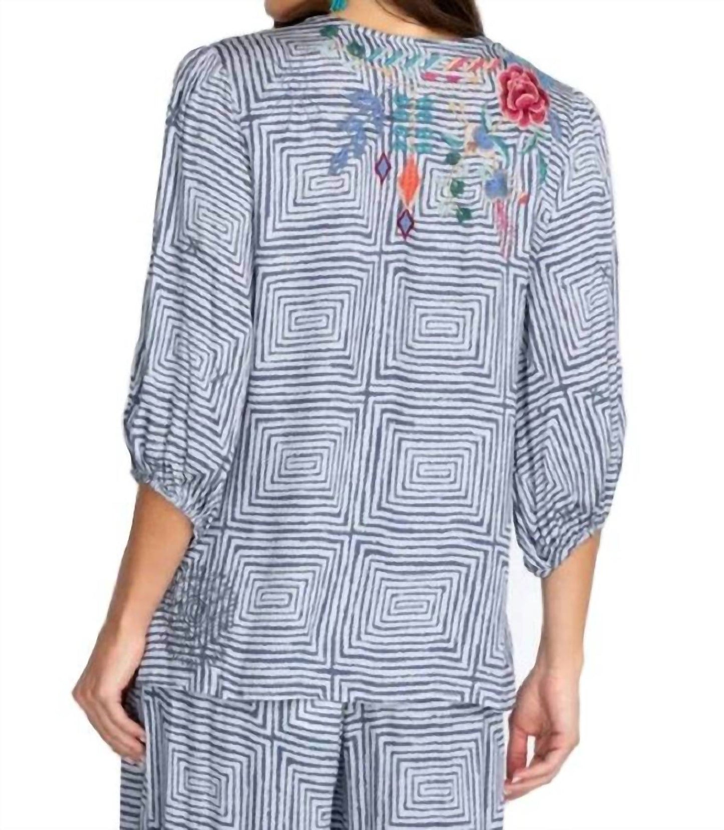 Johnny Was - Taryn Flowly Tassel Blouse